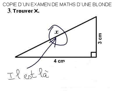 Les maths pour les blondes ...